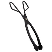 Pinza da camino in metallo nero 45x10x02h