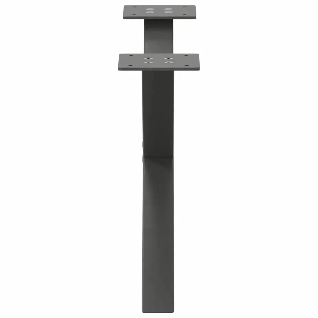 Gambe per Tavolino da Caffè a Forma di X 2 pz Antracite 50x(30-31) cm Acciaio 4012878