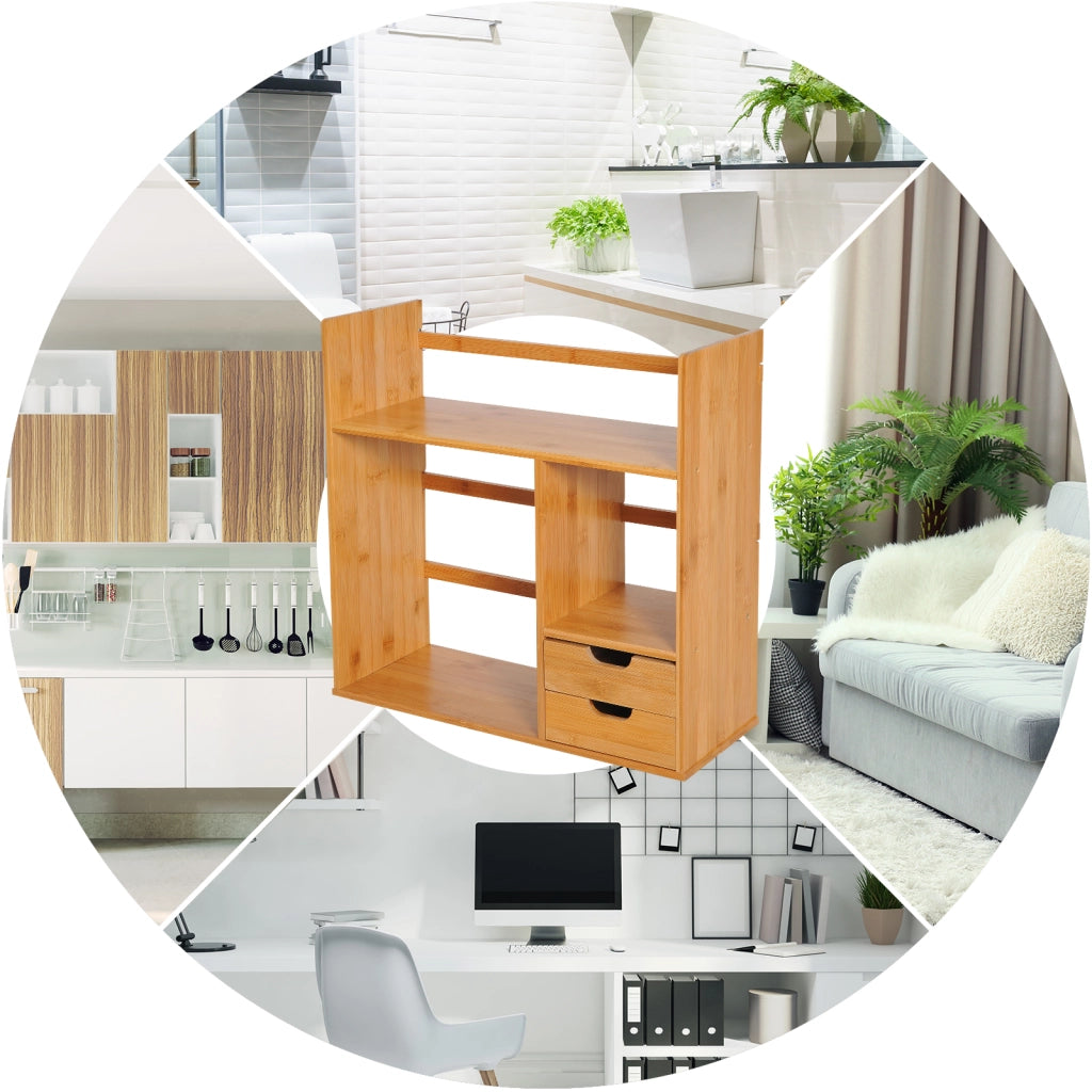 Libreria scaffale divisorio in bamb¨´ naturale ¨C Minimal ¨C 80x30x180