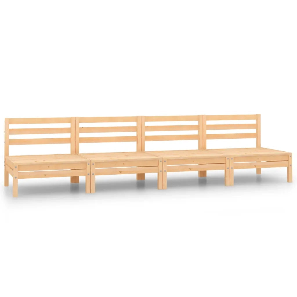 Set Divani da Giardino 4 pz in Legno Massello di Pino 3082482