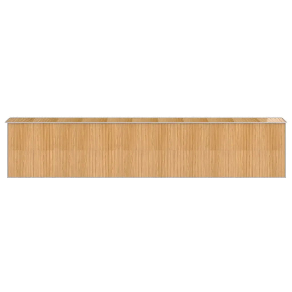 Capanno Giardino Marrone Chiaro 192x938x223 cm Acciaio Zincato cod mxl 65835