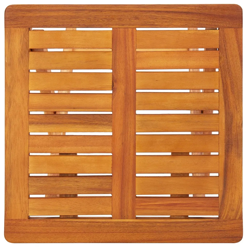 Lettino Prendisole 2pz con Tavolo e Cuscini Massello d'Acacia 3077350