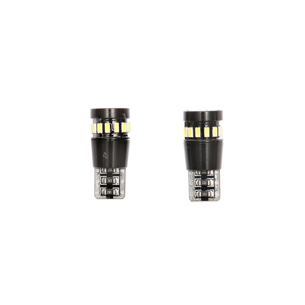 Set di 2 lampadine LED SMD 12V T10 0,12A luce calda