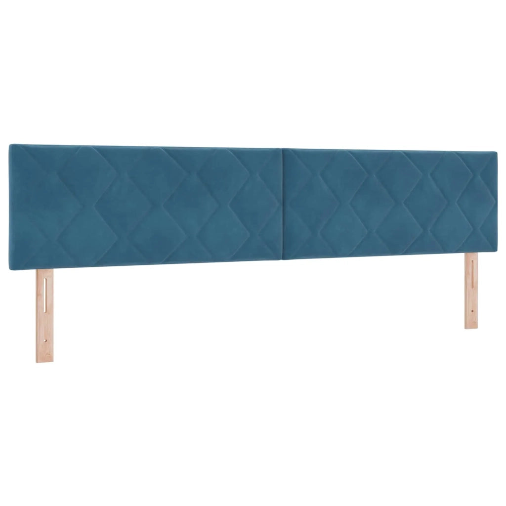 Letto con Contenitore Blu Scuro 200 x 200 cm Velluto 3458893