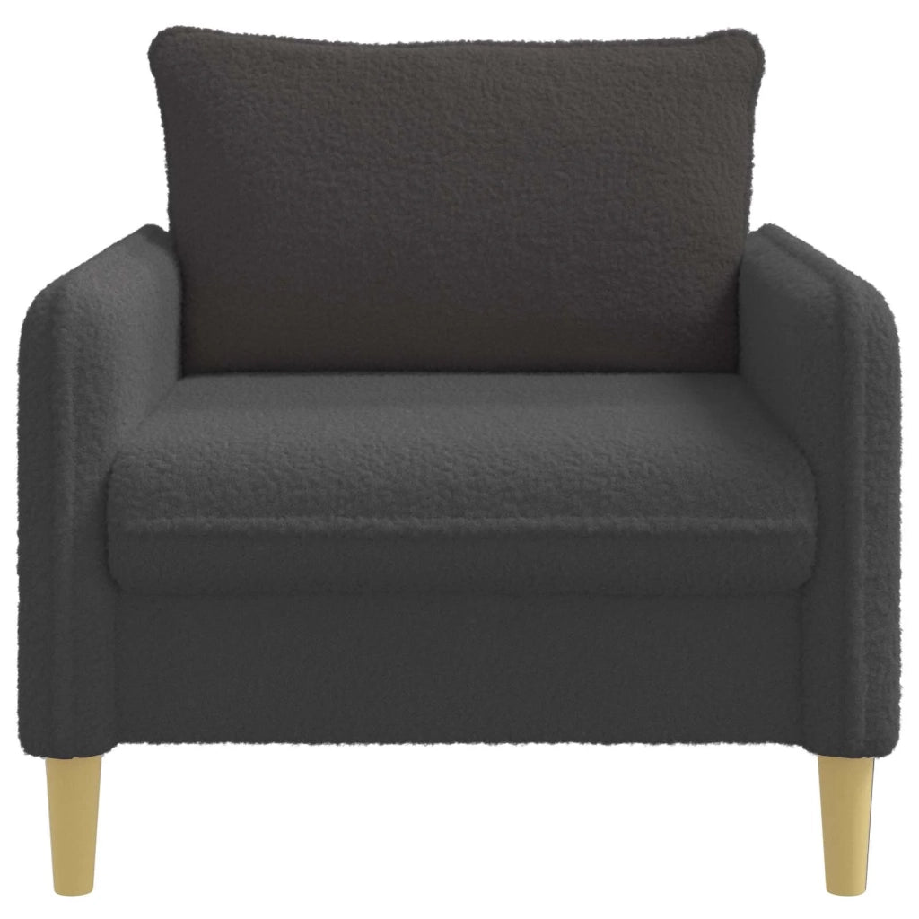 Poltrona XL Grigio Scuro Bouclé 42043552