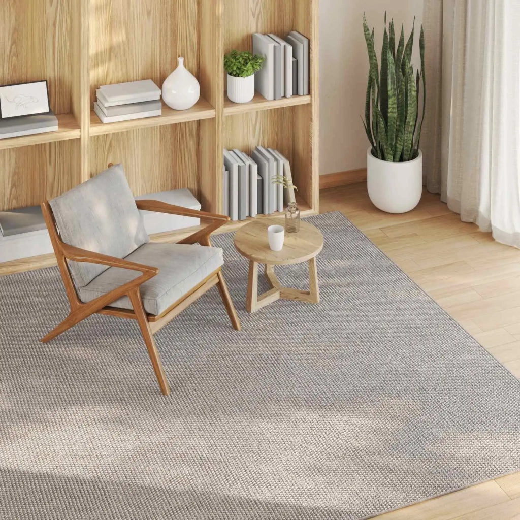 Tappeti per area LUGO Crema e Taupe 200 x 200 cm Poliestere 42022708
