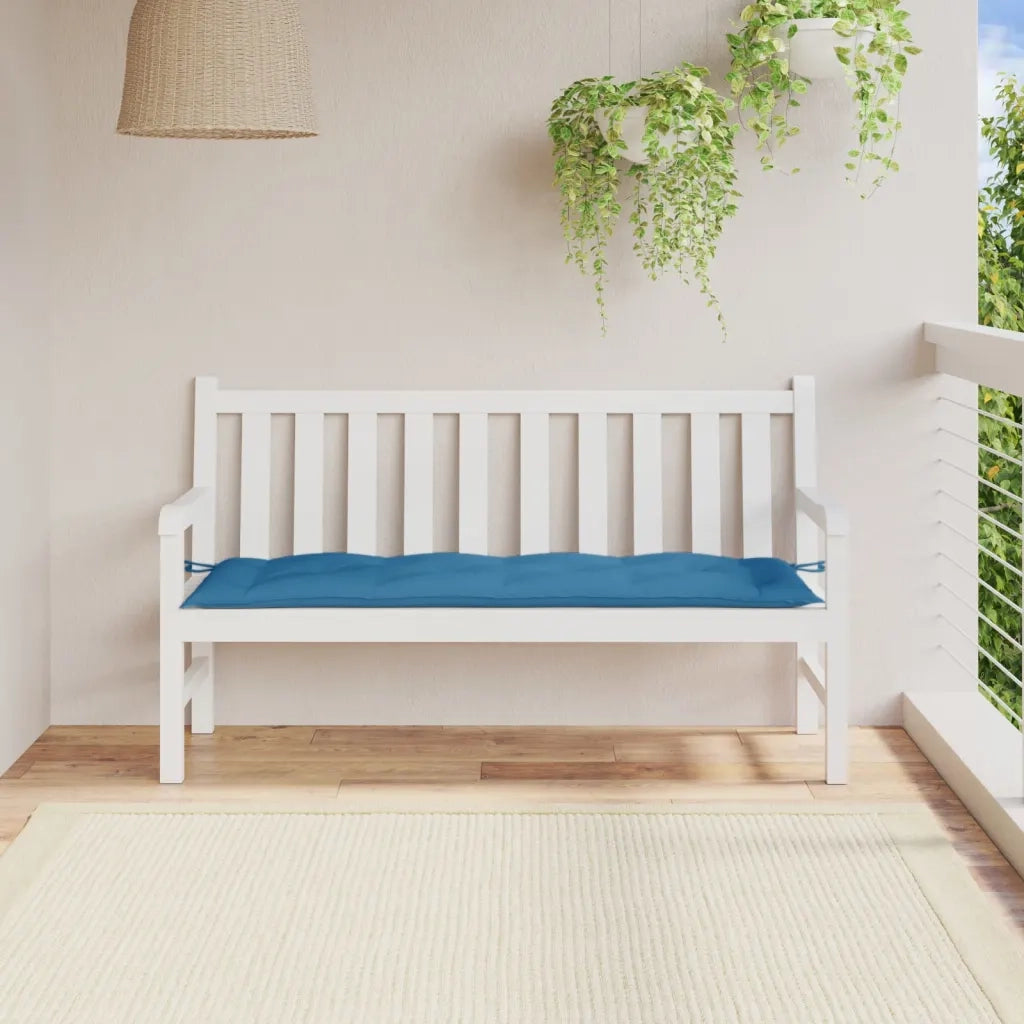 Cuscino Panca da Giardino Blu Mélange 150x50x7 cm in Tessuto 4002557