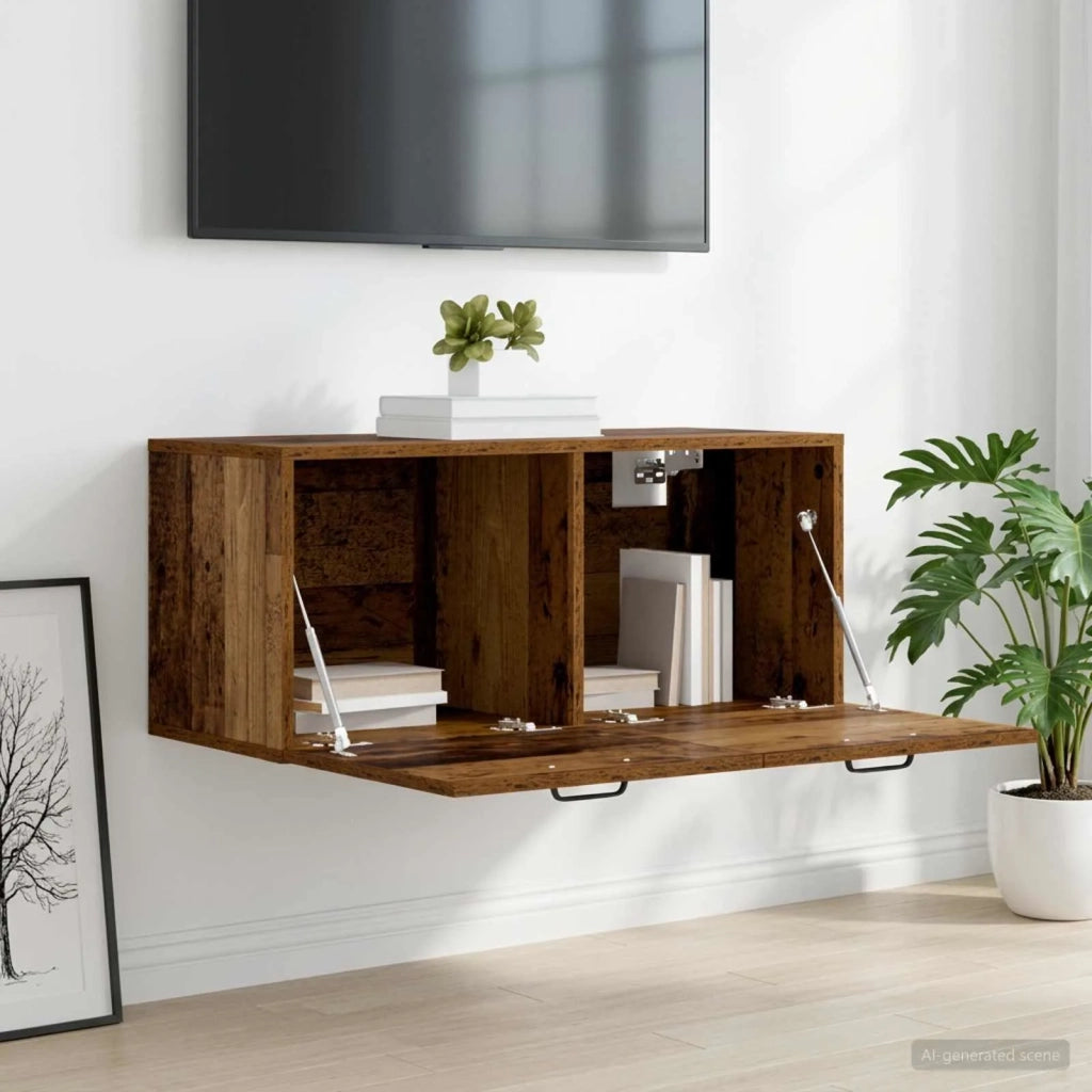 Armadietto a muro A parete Legno antico 80 x 36,5 x 35 cm 8009817