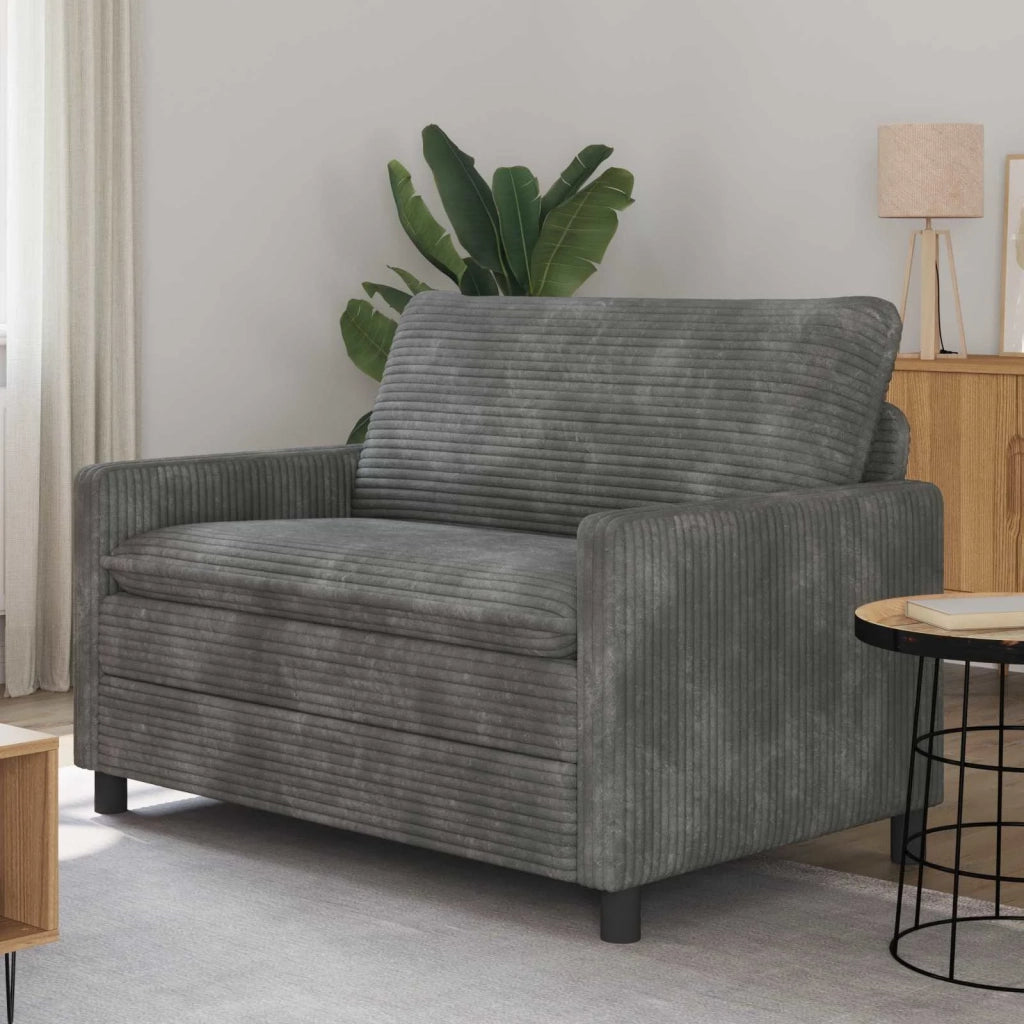 Divano Grigio Chiaro 126 x 81 x 87,5 cm Poliestere