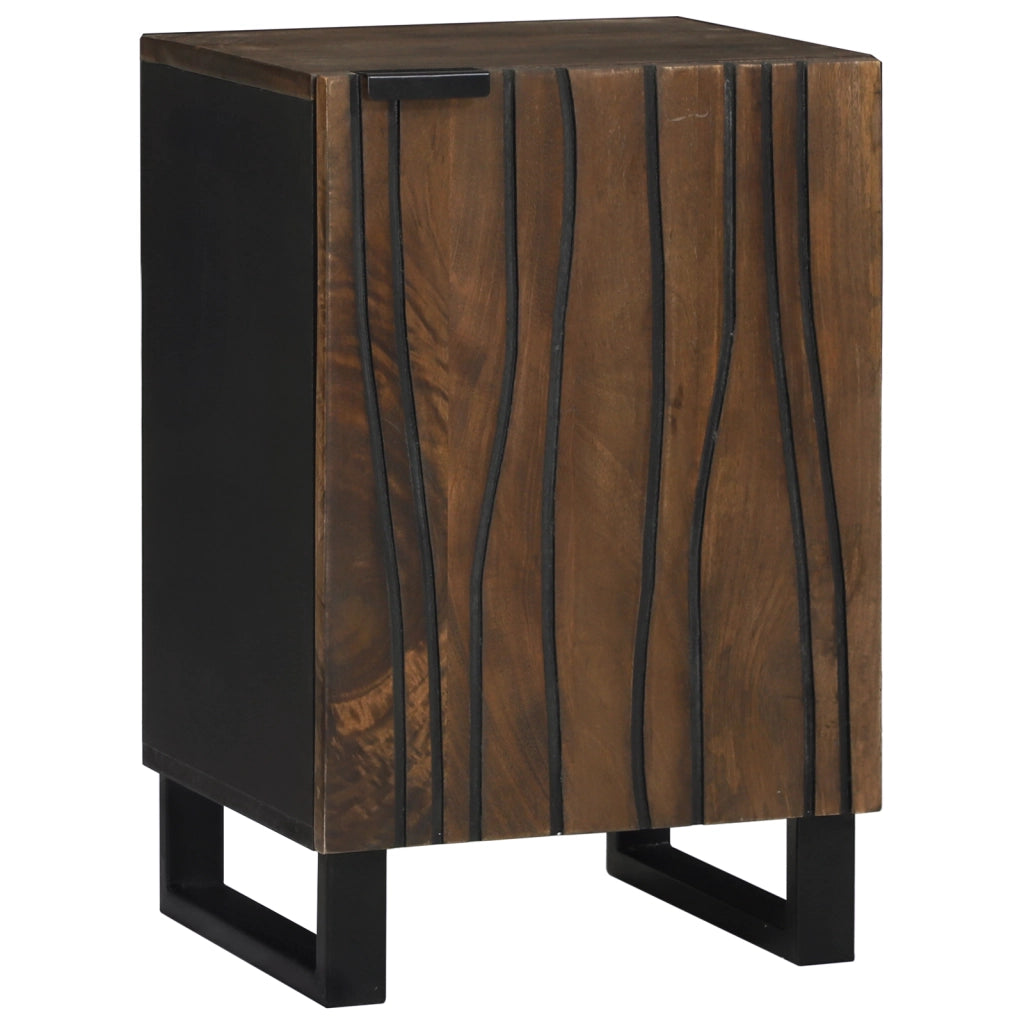 Armadio da bagno 38x33.5x58 cm in legno massello di mango