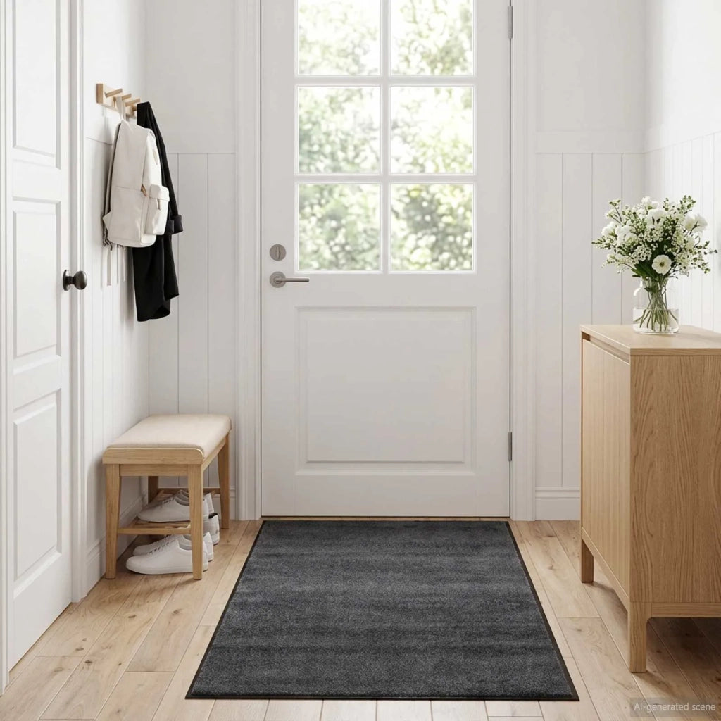 Tappetino Grigio Chiaro 350 x 120 cm 100% Poliammide 42045766