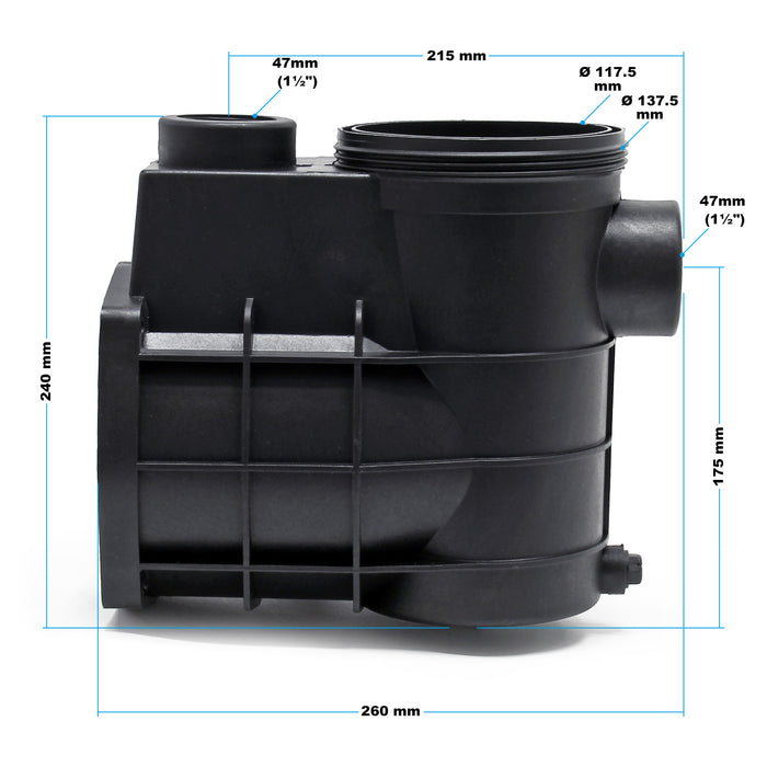 Pezzo di ricambio: alloggiamento per pompa piscine HZS-550