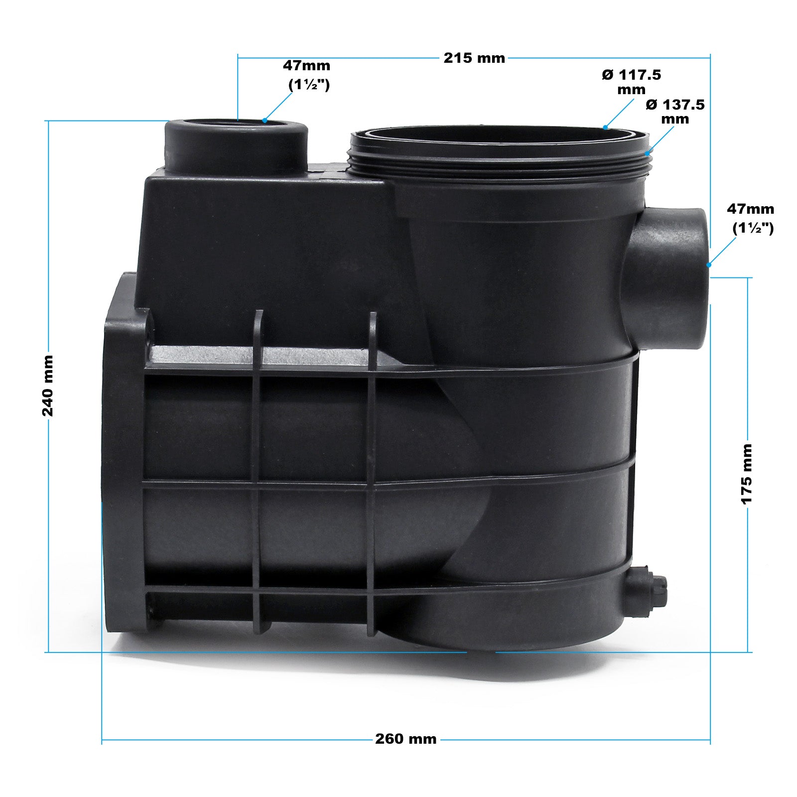 Pezzo di ricambio: alloggiamento per pompa piscine HZS-550