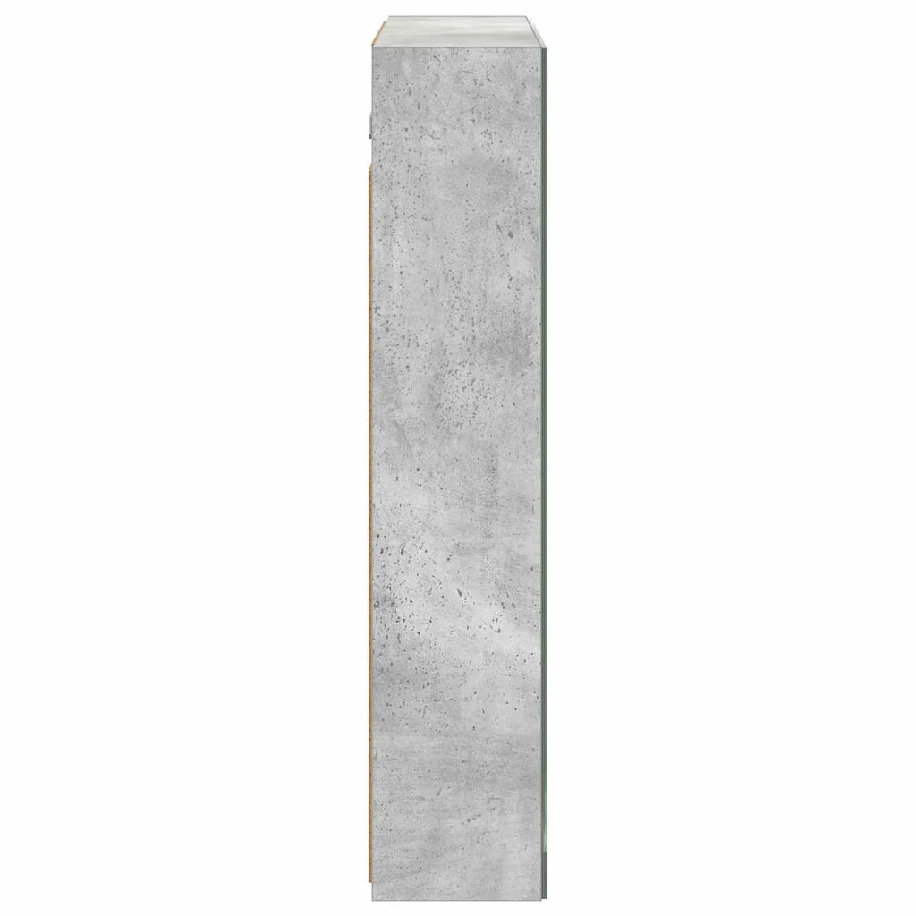 Mobiletto per specchio da bagno Grigio cemento 889090