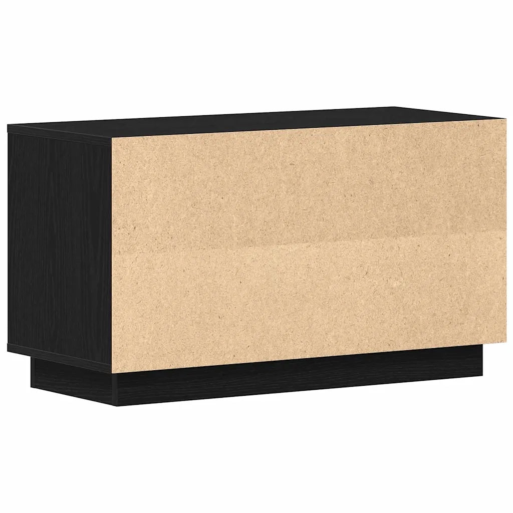 Mobile TV-Credenza per TV-Console TV Rovere nero 80 x 35 x 45 cm Legno multistrato