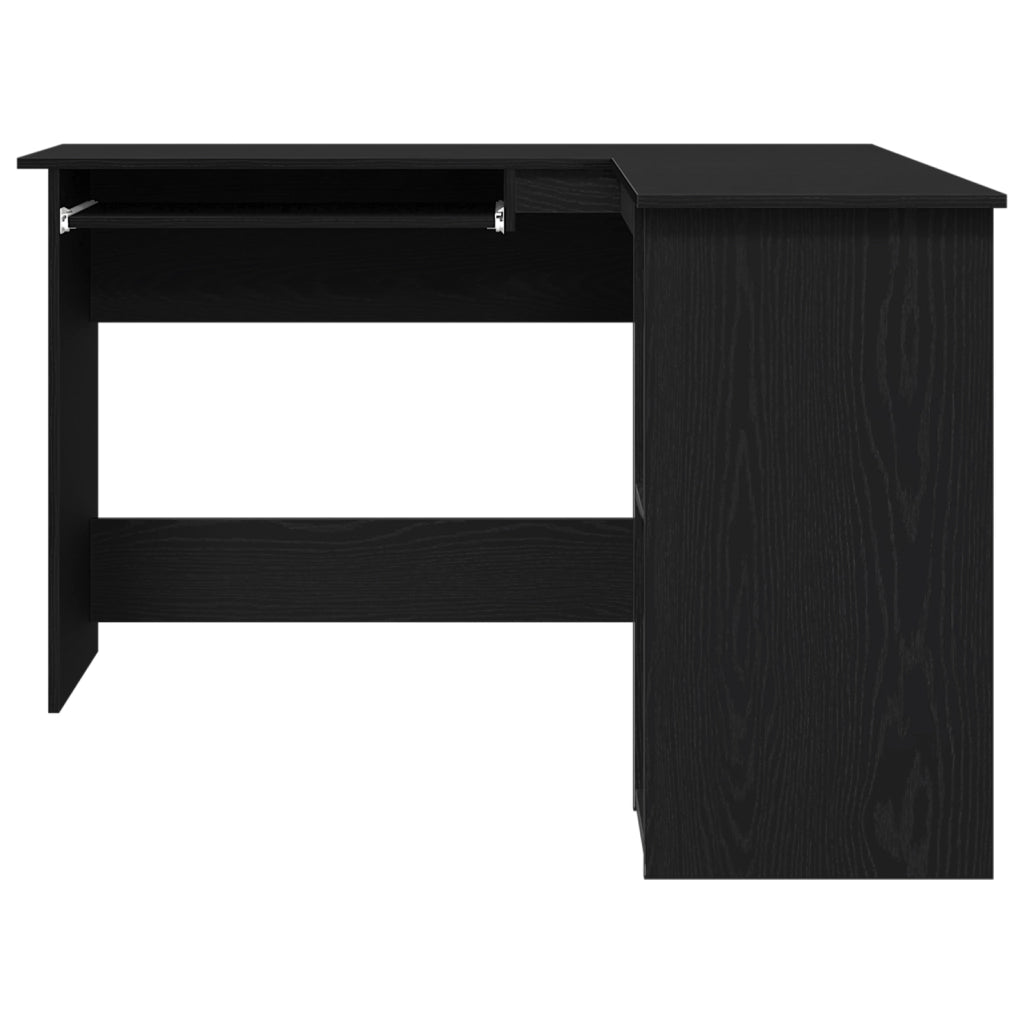 Scrivania  Nero Rovere 120x140x75 cm in Legno ingegnerizzato