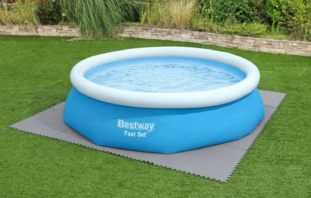 TAPPETO SOTTOPISCINA POLIETILENE VERDE BESTWAY 58636 78x78 CM CONFEZIONE DA 9PZ