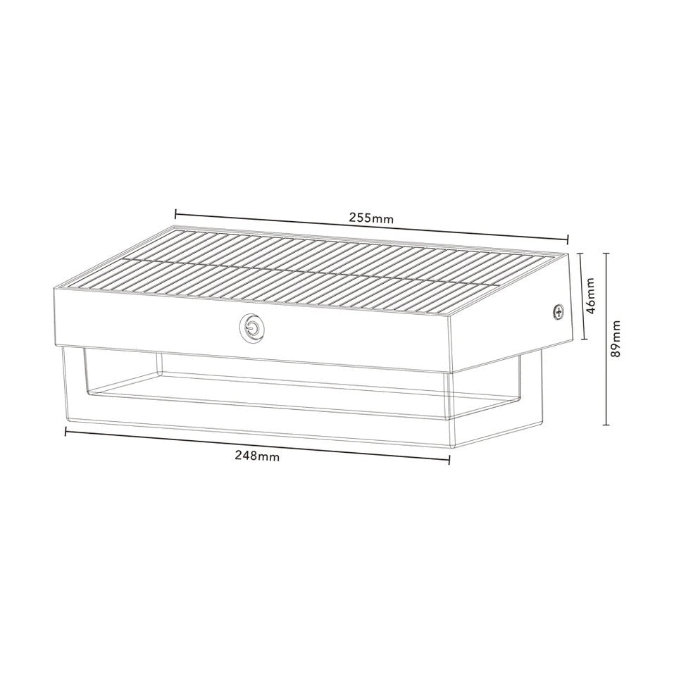 Applique solare LED da esterno con sensore di movimento IP54 1000lm luce fredda 6000K 3 modalità crepuscolare ricarica solare