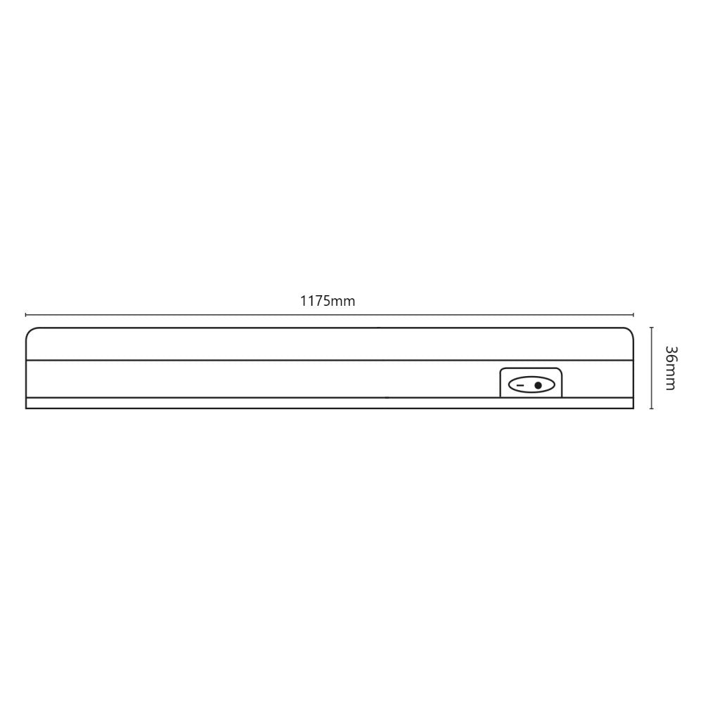 Alca power t5 da 120cm 18w 220v 1420lm 4000k plafoniera reglette a led