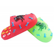 Trade Shop - Gioco Pantofola Ciabatta Con Suono Stridulo Gomma Cani Gatti Resistente Masticare -