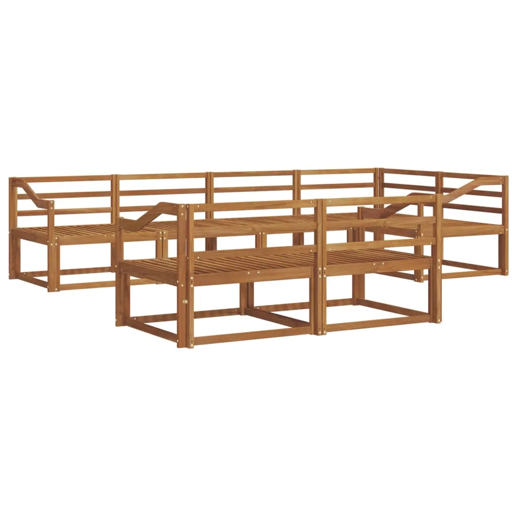 Set di divani da esterno 7 pcs Naturale 3367732