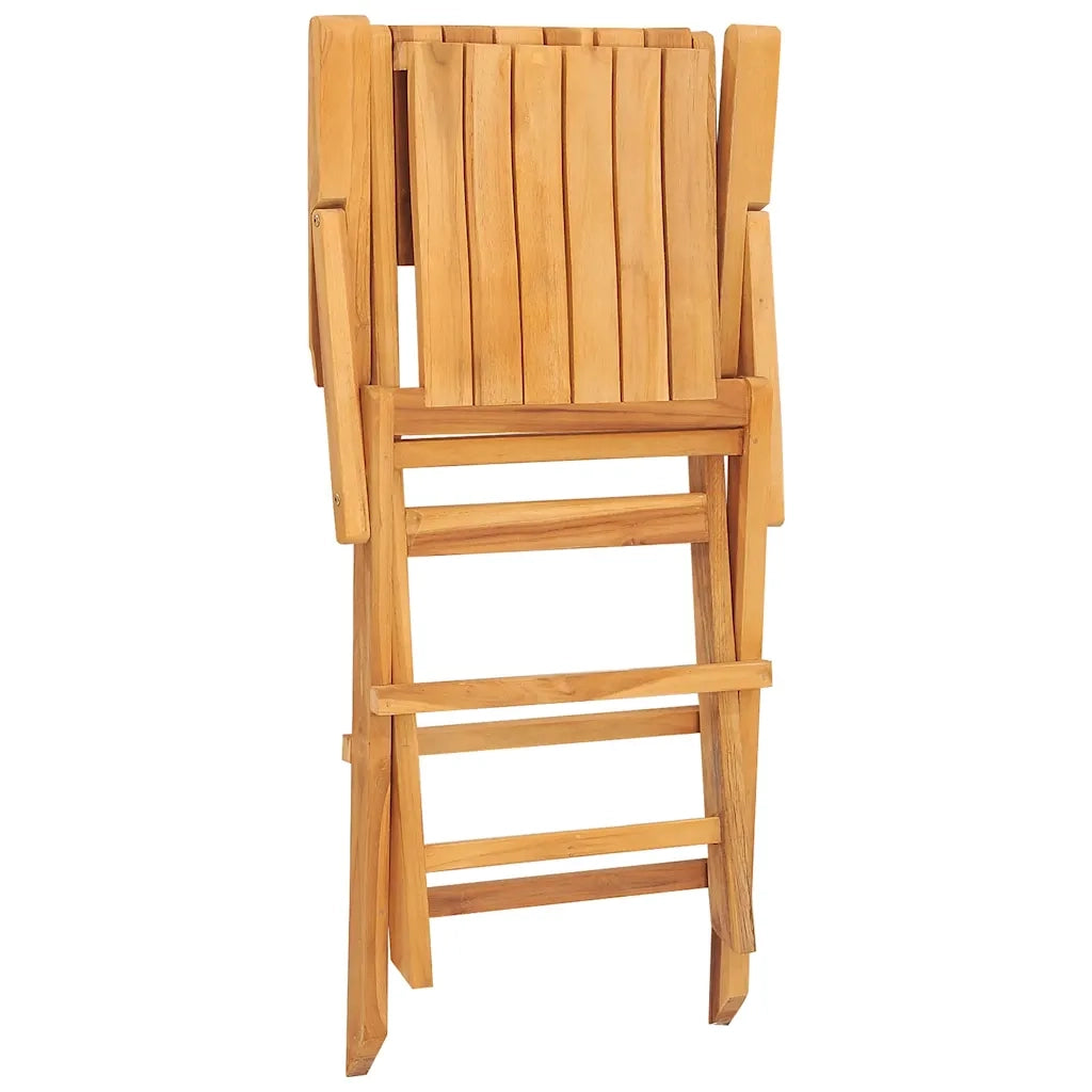 Sedie da Giardino Pieghevoli 4pz 55x61x90cm Legno Massello Teak