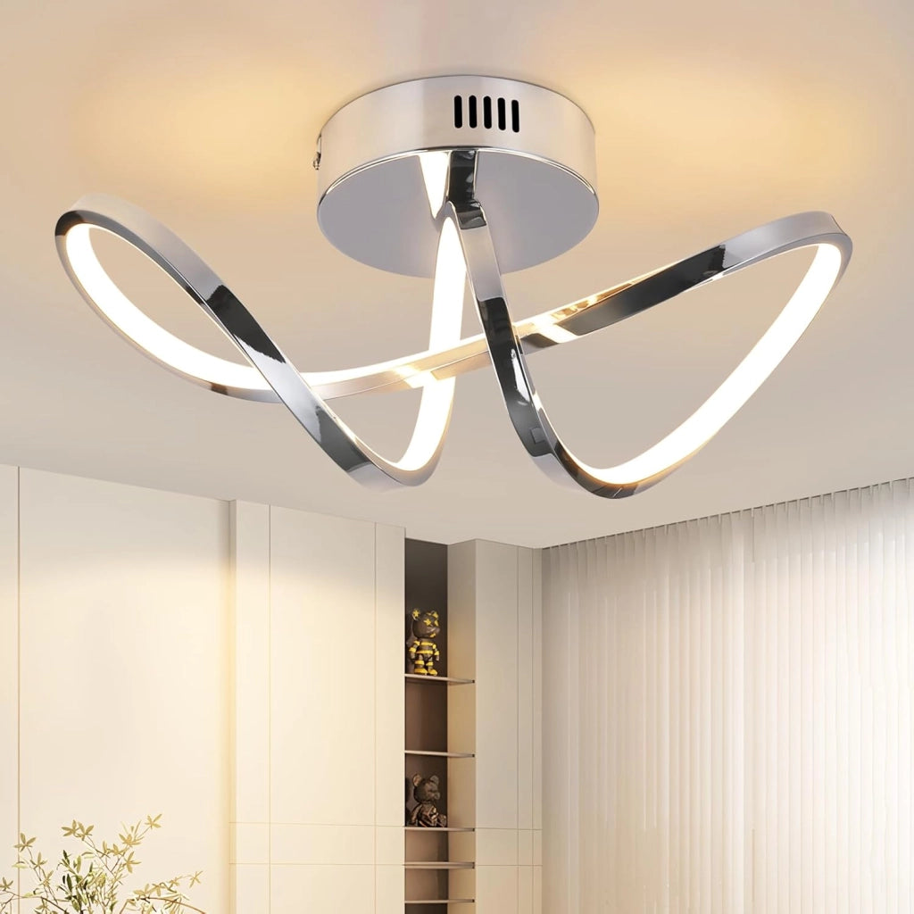 ZMH Lampada da soffitto plafoniera LED moderna 12W 3000K per soggiorno camera letto