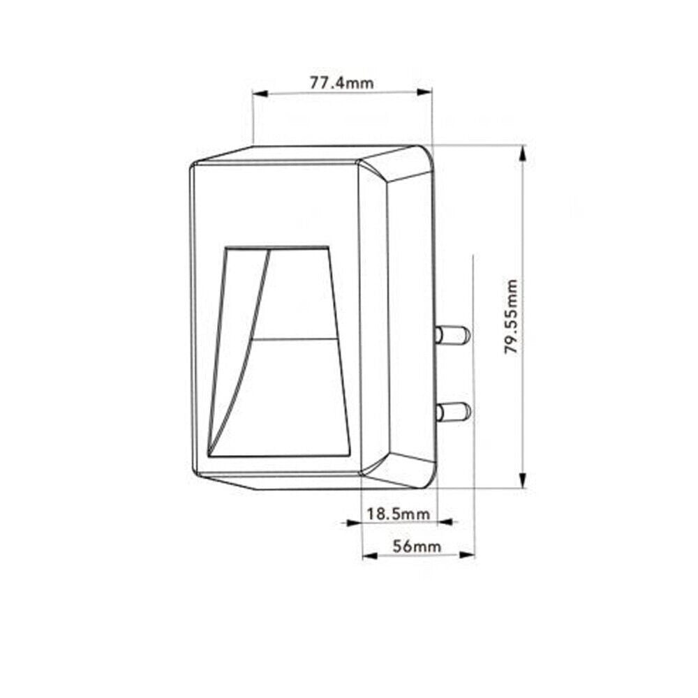Trade Shop - Luce Notturna A Led 0.5w Con Accensione Touch Lampada Con Spina Punto Luce Xgcmd-004 - -bianco Caldo      -