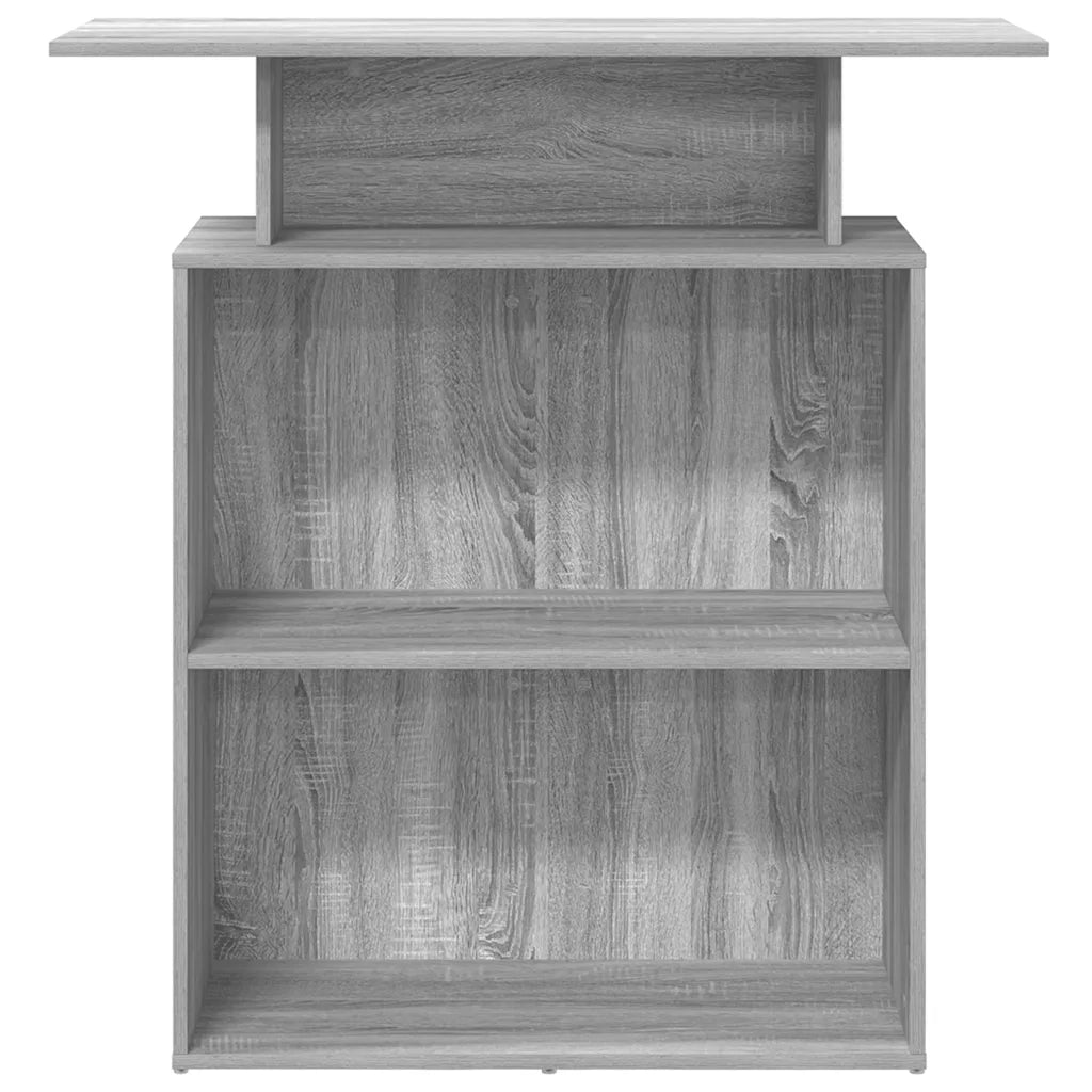 vidaXL Banco Reception Grigio Sonoma 100x40x104 cm Legno Multistrato