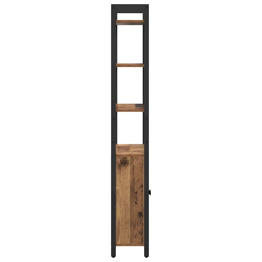 Armadio per Libri Legno vecchio 60 x 24 x 161 cm