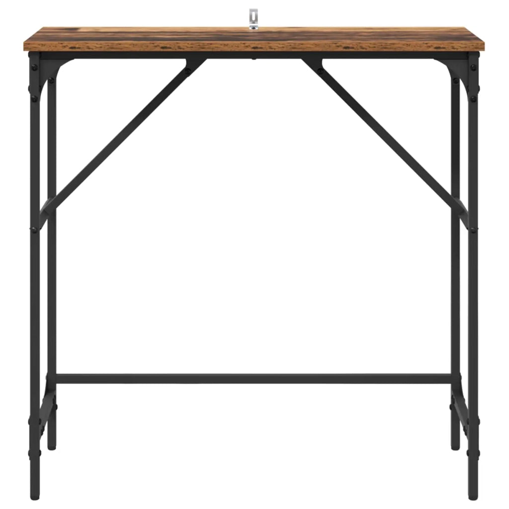 Tavolo consolle Legno vecchio 75 x 32 x 75 cm Legno multistrato