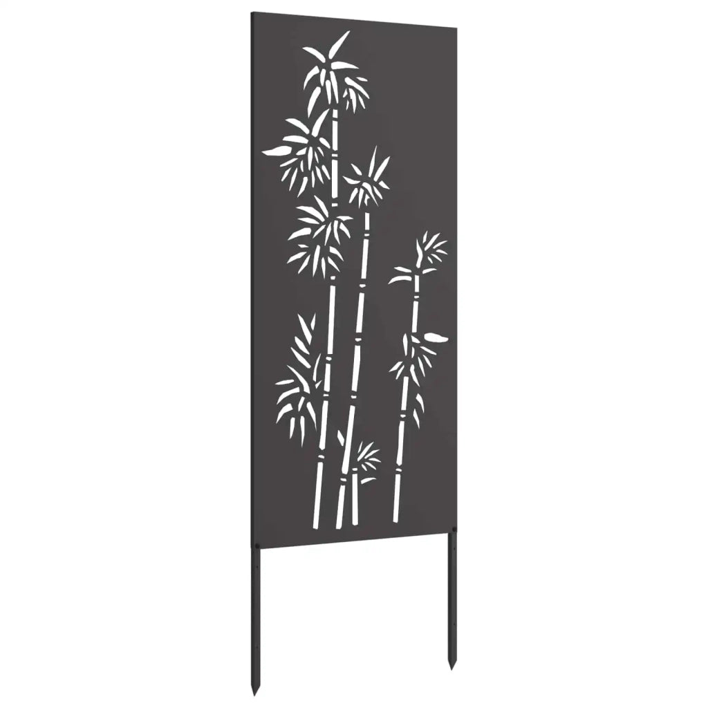 Schermo per privacy in giardino Floreale Nero 50 x 140 cm 876294