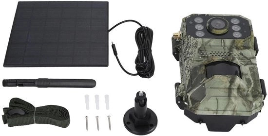 Cassa da Campo 4K 14MP - 4G LTE - Rilevamento Movimento - Visione Notturna - Angolo Grandangolare 120° - Impermeabile IP66