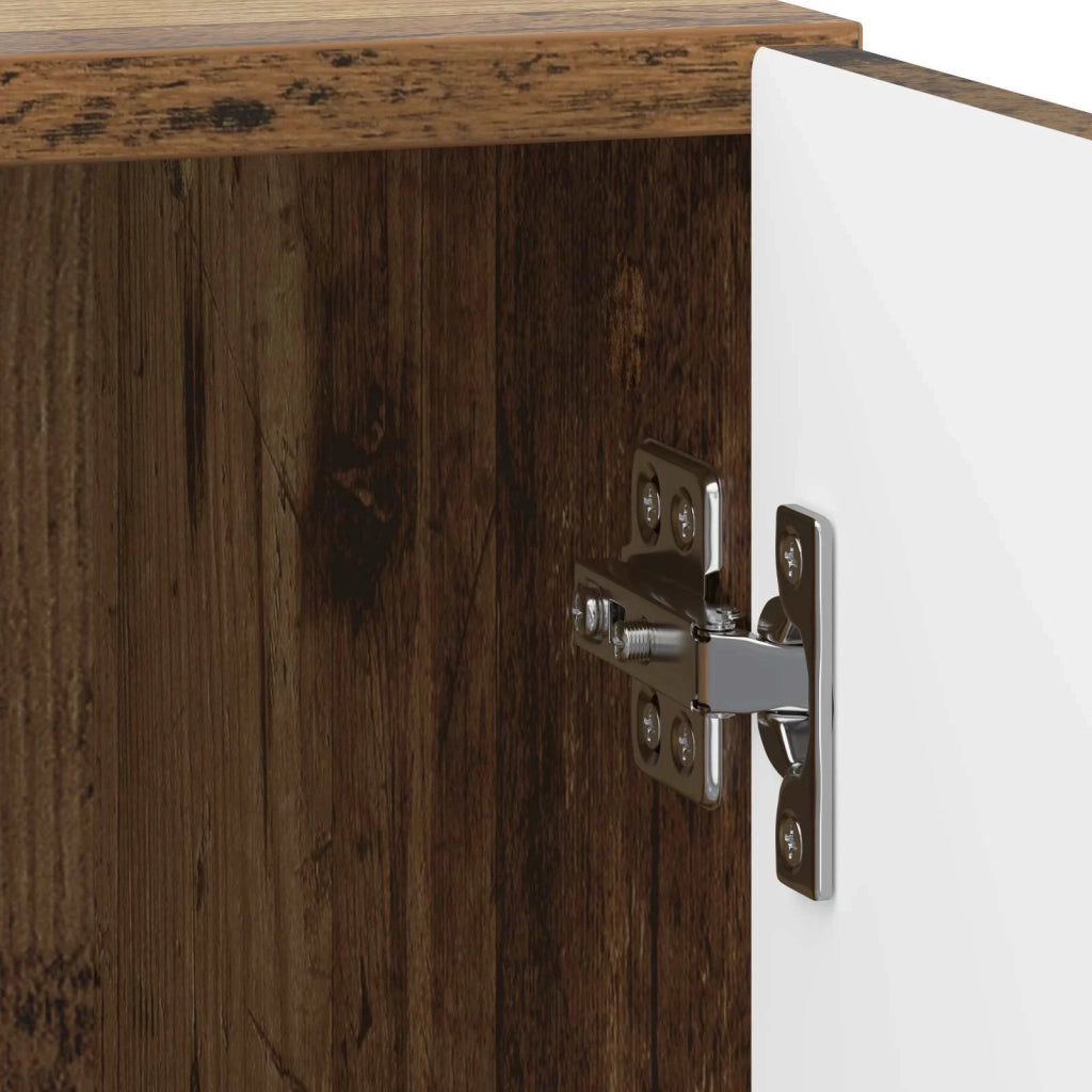 Armadio da Notte 2 pcs Legno antico 43 x 34,5 x 50 cm