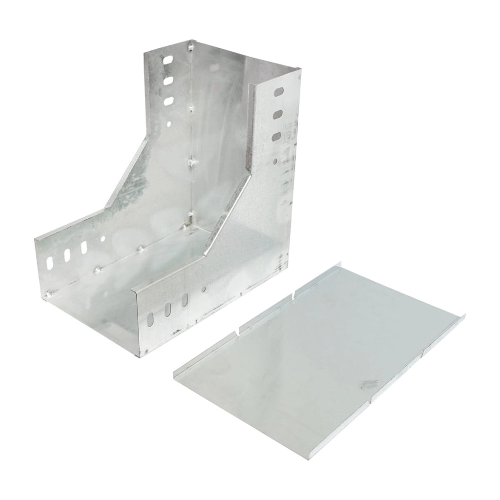 Gomito verticale a 90 gradi per grondaia in acciaio zincato per grondaia 100x200mm