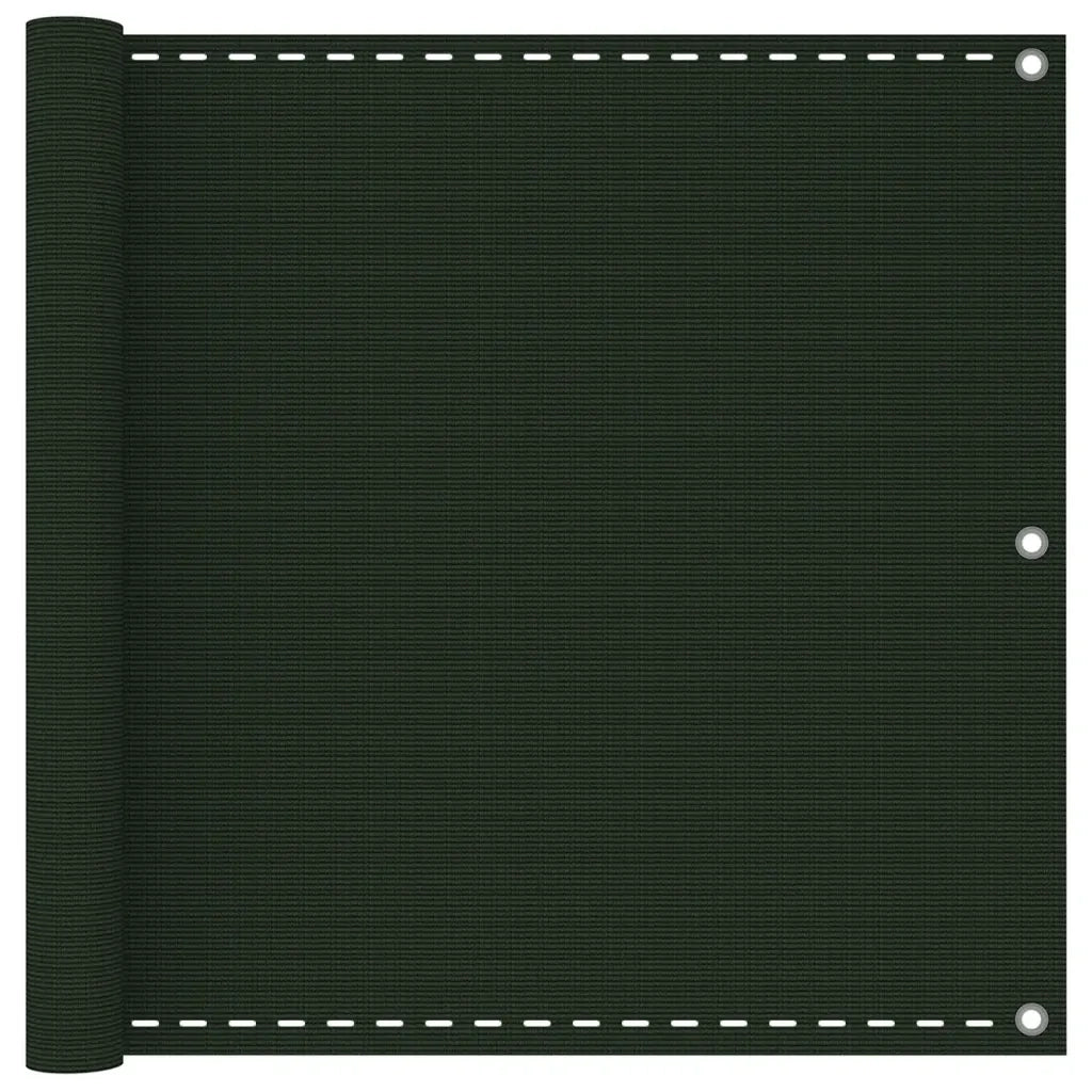 Paravento da Balcone Verde Scuro 90x300 cm in HDPE cod mxl 19492