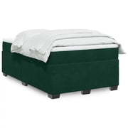 Giroletto a Molle con Materasso Verde Scuro 120x190 cm Velluto 3285272