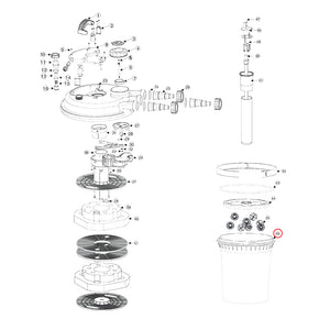 Ricambio per biofiltro a pressione per laghetti CPF-250 Contenitore filtro Portafiltro