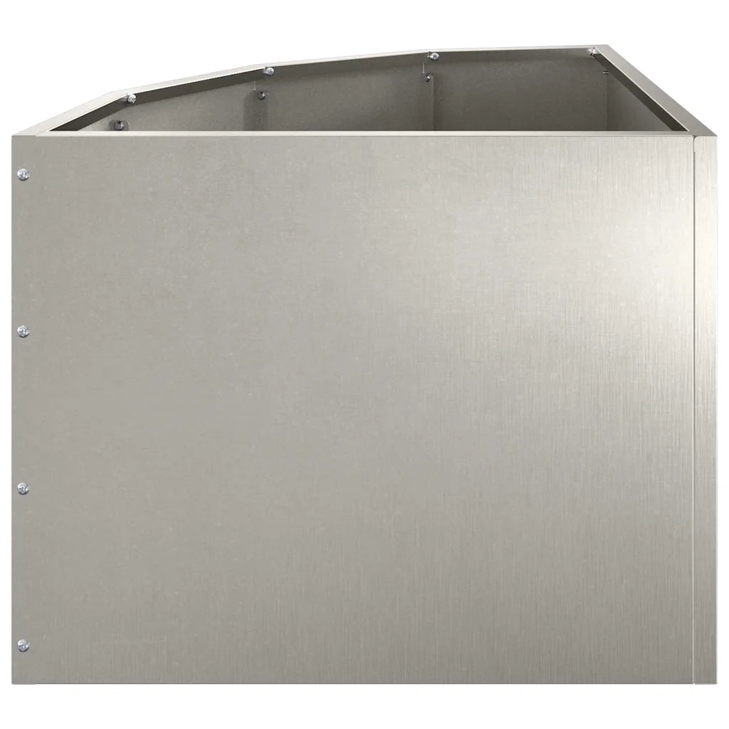 Vaso d'angolo Argento 45 x 45 x 35 cm Acciaio inossidabile 883651