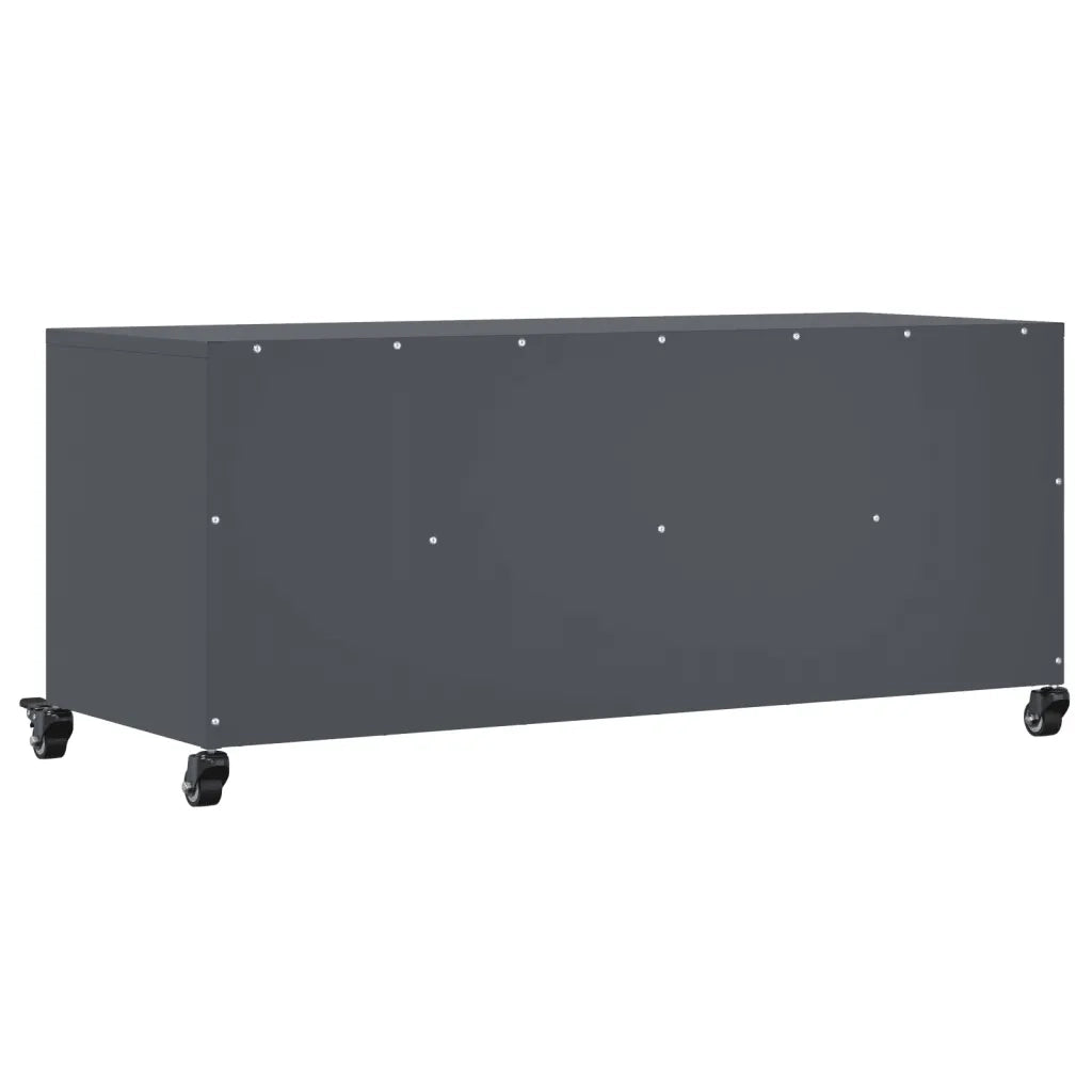 Mobile TV Antracite 100,5x39x43,5 cm Acciaio