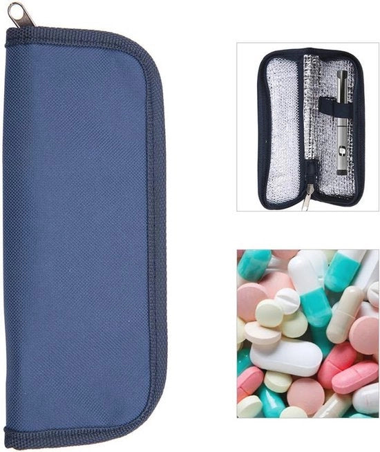 Custodia Insulina Portatile - Scatola EVA Isolante per il Rapido Raffreddamento dei Medicinali