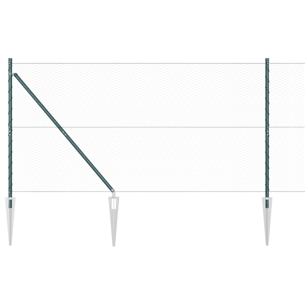 Recinzione Esagonale  Verde 1.4x100 m Acciaio