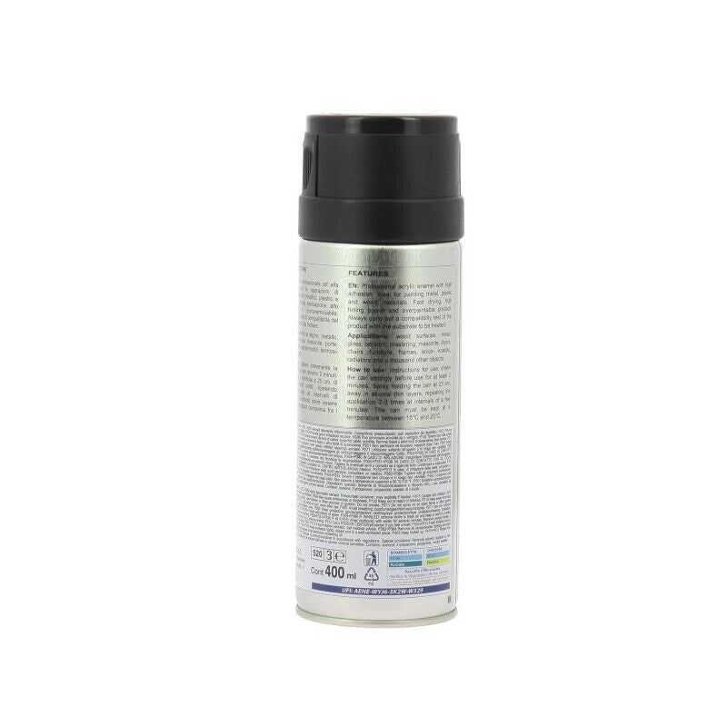 SMALTO SPRAY 400ML RAL 9005 NERO LUCIDO