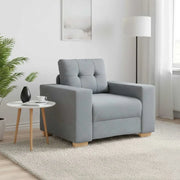 Poltrona-Divano Sedia Grigio Chiaro 100x78x80 cm in Tessuto