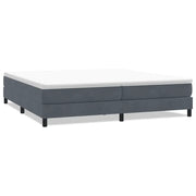 Letto matrimoniale | Letto per adulti | Letto a Molle senza Materasso Grigio Scuro 200x210 cm Velluto