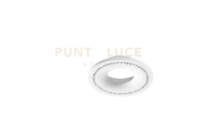 FARETTO AGEHA  DA INCASSO GU10 BIANCO CON CRISTALLI CUT OUT D.9,8CM IP20