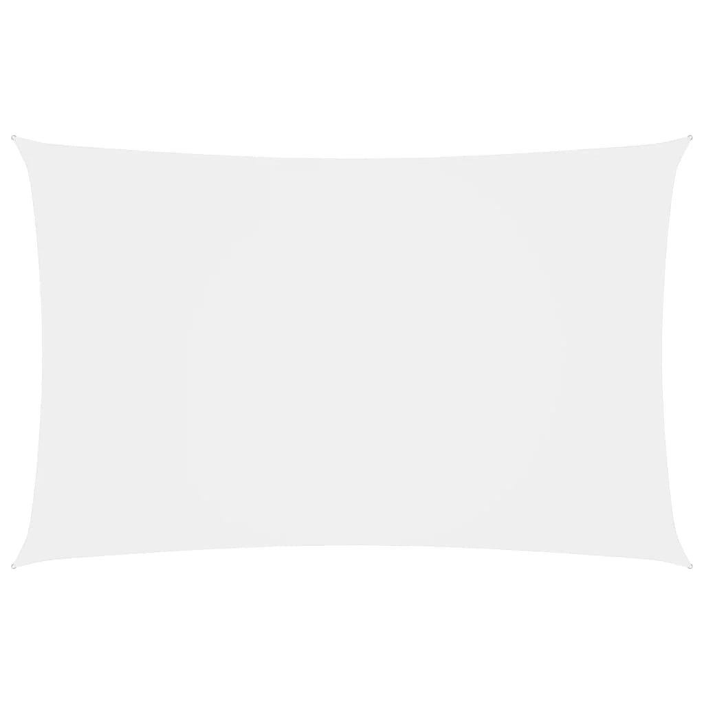 Vela ombreggiante/ombrellone rettangolare in tessuto Oxford 2 x 5 m bianco 02_0009631