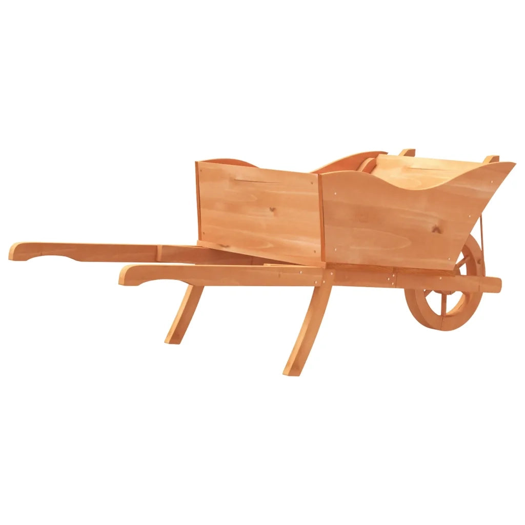 Fioriera | Cassetta per fiori | Vaso a Carriola 128x45,5x43 cm in Legno Massello di Abete
