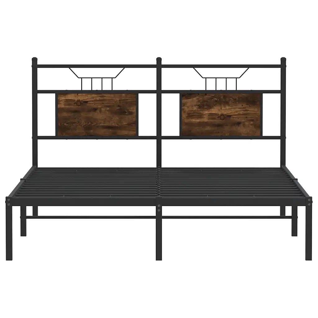 Giroletto senza Materasso Rovere Fumo 137x190 cm in Truciolato