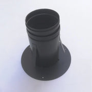 Raccordo a soffitto telescopico da 200mm con innesto per tubo inox per stufa a legna